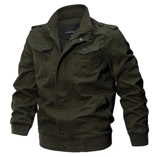 77City Killer Military Bomber Jacket Men Autumn Winter Cotton Tactical Jackets Outwear Cargo Multi-pocket Flight Jacket M-6XL