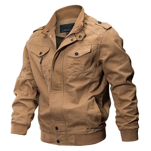 77City Killer Military Bomber Jacket Men Autumn Winter Cotton Tactical Jackets Outwear Cargo Multi-pocket Flight Jacket M-6XL