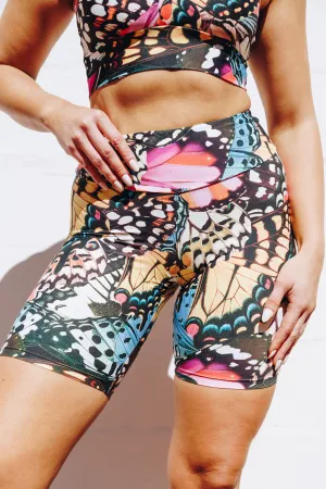 7" Butterfly Migration Biker Shorts
