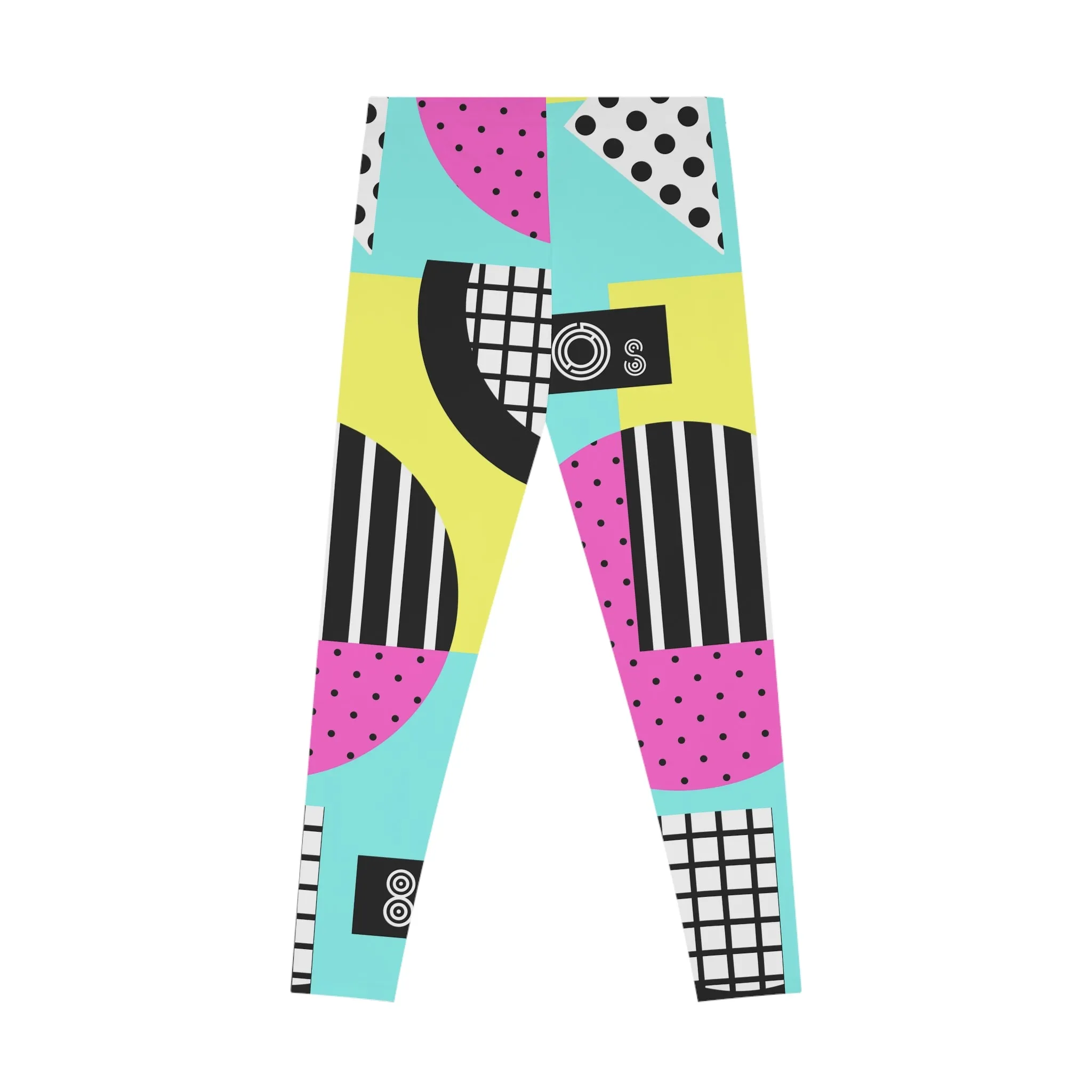 80's Pattern Print Stretchy Leggings