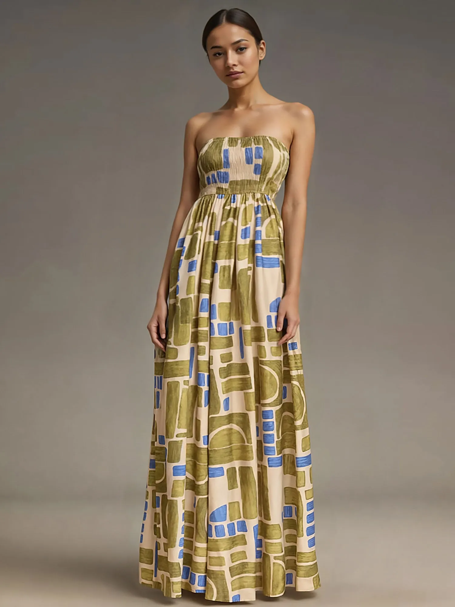 Abstract Wide Leg Jumpsuit