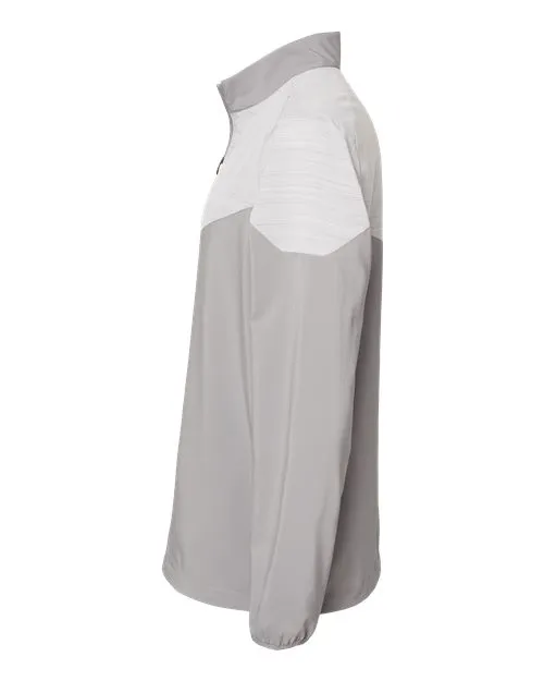 Adidas Heather Chevron Quarter-Zip Windshirt A546 Plus Size
