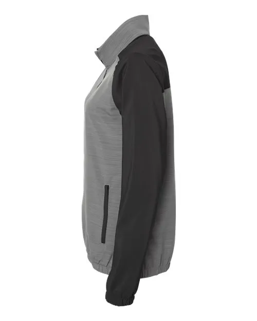 Adidas Women's Heather Block Full-Zip Windshirt A547 Plus Size