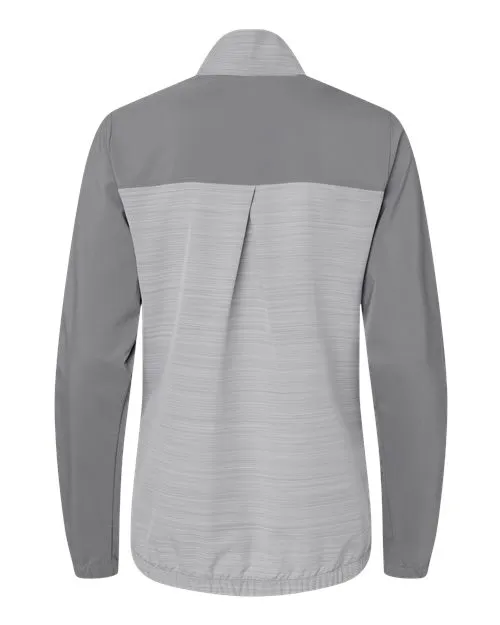 Adidas Women's Heather Block Full-Zip Windshirt A547 Plus Size