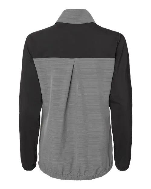 Adidas Women's Heather Block Full-Zip Windshirt A547 Plus Size