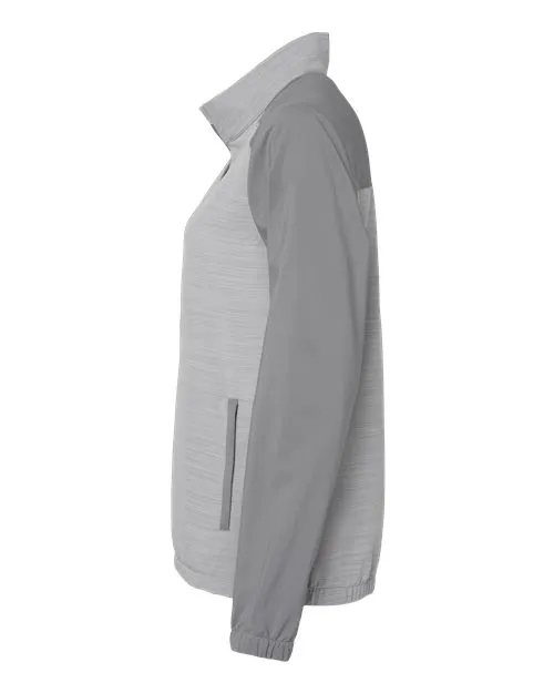 Adidas Women's Heather Block Full-Zip Windshirt A547 Plus Size