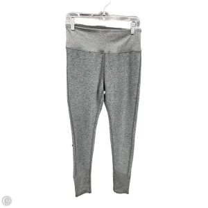 Athletic Leggings By Alo In Grey, Size: Xl