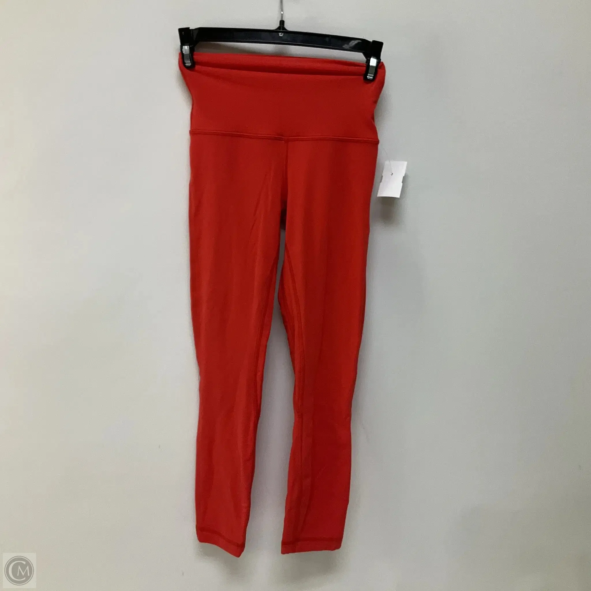 Athletic Leggings By Lululemon In Red, Size: 2