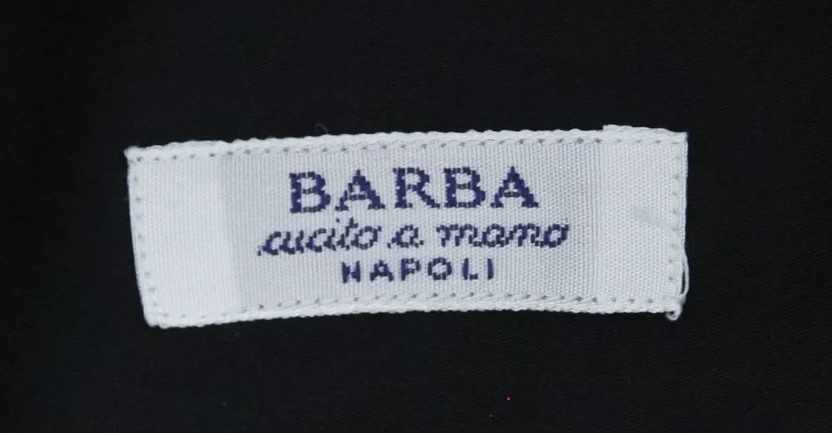 Barba Napoli Black Shirt - Slim