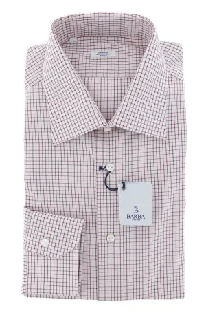 Barba Napoli Burgundy Red Shirt - Slim - 15.5 US / 39 EU
