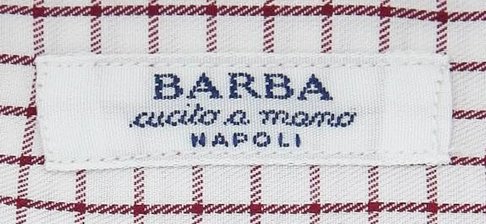 Barba Napoli Burgundy Red Shirt - Slim - 15.5 US / 39 EU
