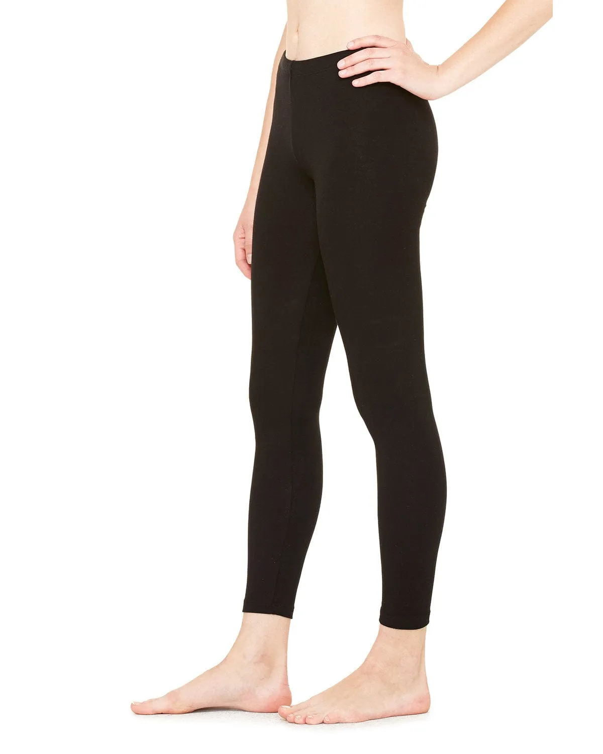 Bella Canvas Jersey Leggings | Black