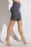 BIKE PANT LENGTH YOGA PANT W/POCKETS