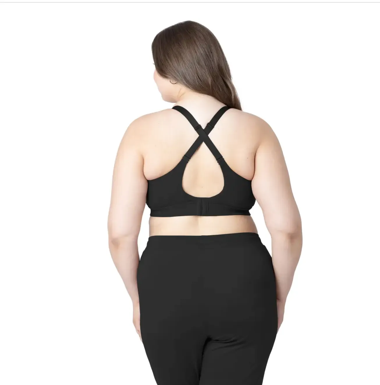 Black Ribbed Nursing & Maternity Bra