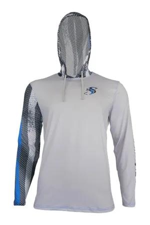 Blue Line Leo/Snook Hoodie for Men, UPF Clothing