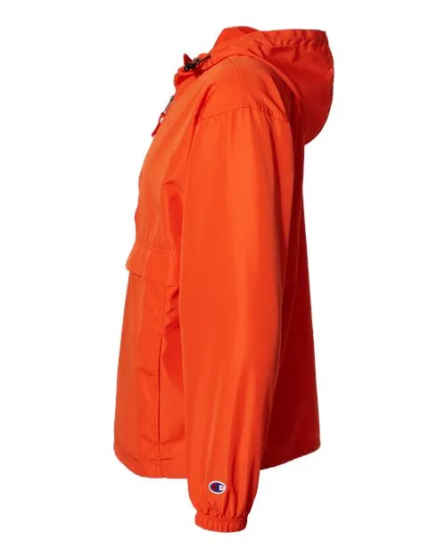 Champion Hooded Packable Quarter-Zip Jacket CO200 Plus Size