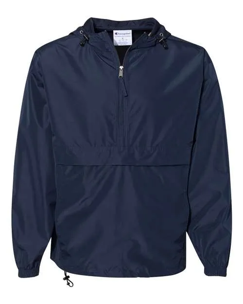 Champion Hooded Packable Quarter-Zip Jacket CO200 Plus Size