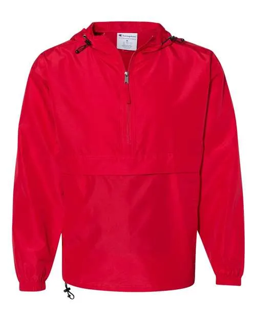Champion Hooded Packable Quarter-Zip Jacket CO200 Plus Size