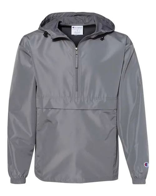 Champion Hooded Packable Quarter-Zip Jacket CO200 Plus Size