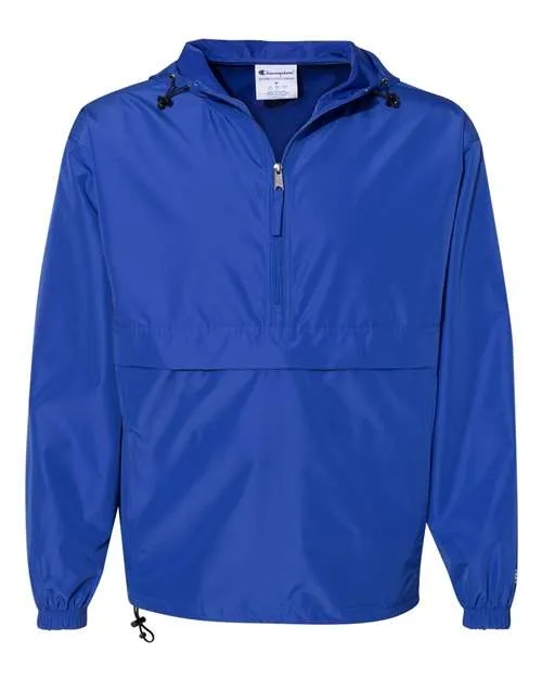 Champion Hooded Packable Quarter-Zip Jacket CO200 Plus Size