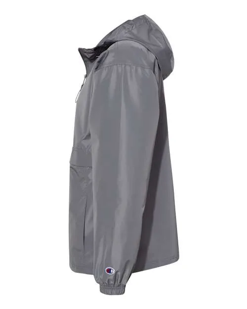 Champion Hooded Packable Quarter-Zip Jacket CO200 Plus Size