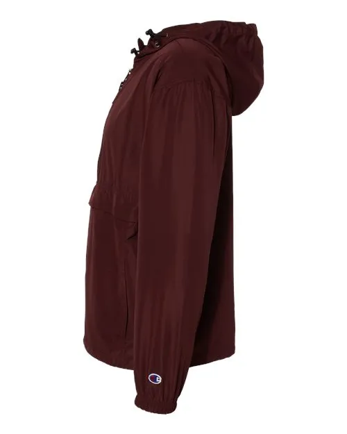Champion Hooded Packable Quarter-Zip Jacket CO200 Plus Size
