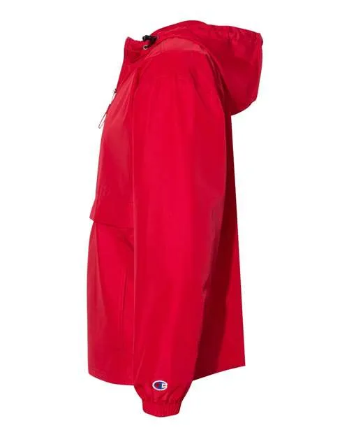 Champion Hooded Packable Quarter-Zip Jacket CO200 Plus Size