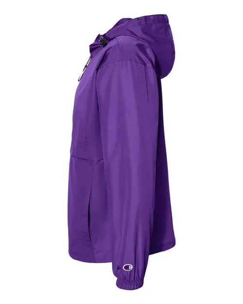 Champion Hooded Packable Quarter-Zip Jacket CO200 Plus Size
