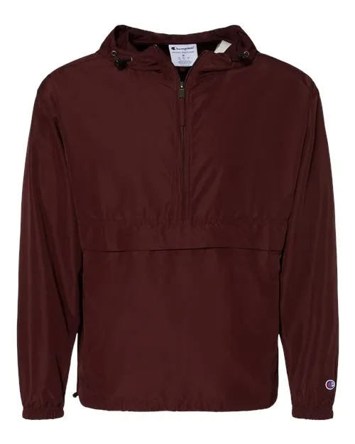 Champion Hooded Packable Quarter-Zip Jacket CO200 Plus Size