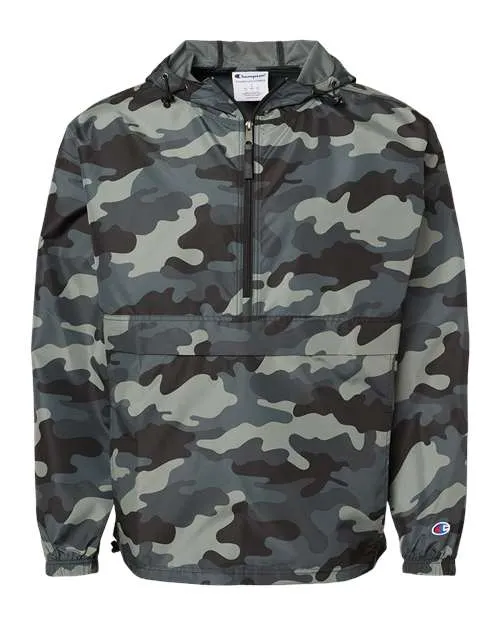 Champion Hooded Packable Quarter-Zip Jacket CO200 Plus Size