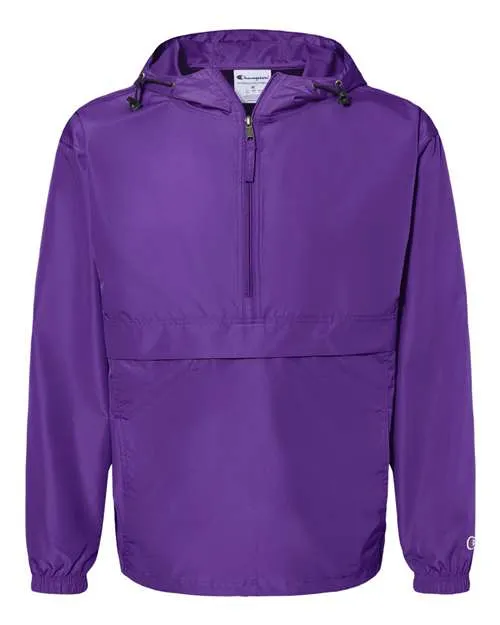 Champion Hooded Packable Quarter-Zip Jacket CO200 Plus Size