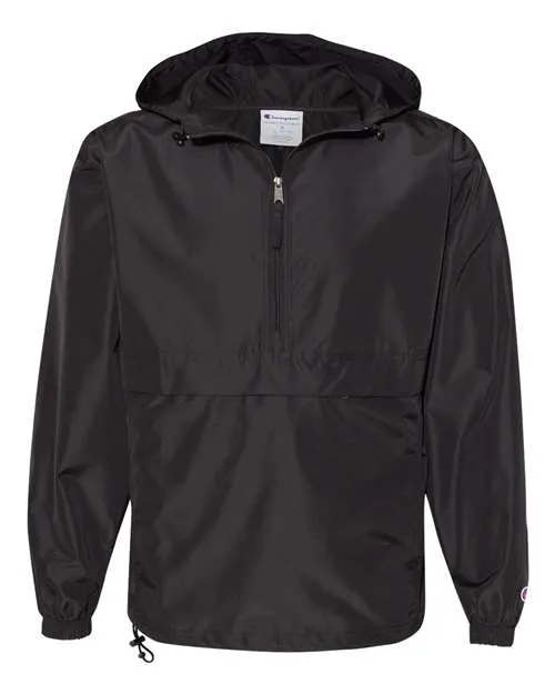 Champion Hooded Packable Quarter-Zip Jacket CO200 Plus Size