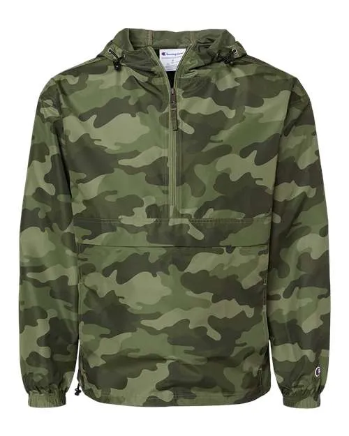 Champion Hooded Packable Quarter-Zip Jacket CO200 Plus Size
