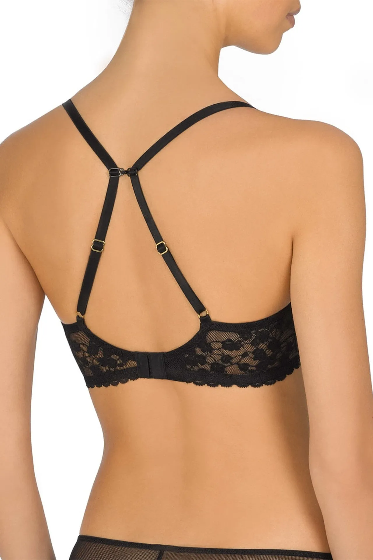 Cherry Blossom Convertible Bra In Black - Natori