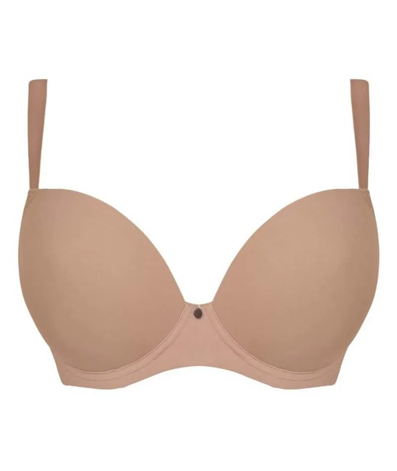 Curvy Kate Smoothie T-Shirt Plunge Bra - Latte