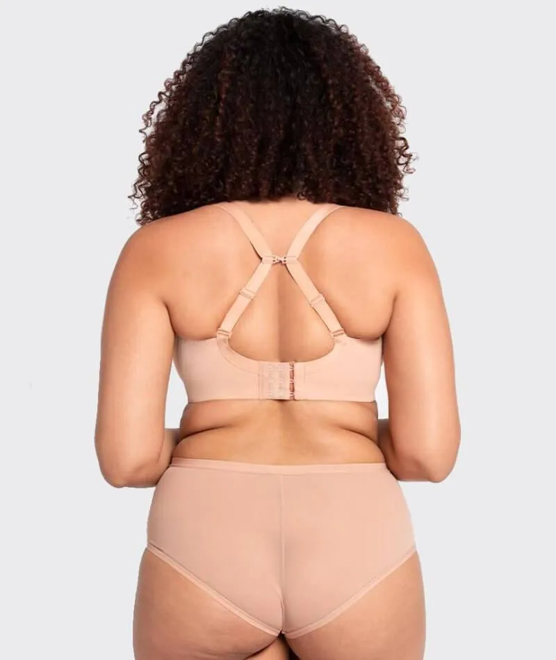 Curvy Kate Smoothie T-Shirt Plunge Bra - Latte