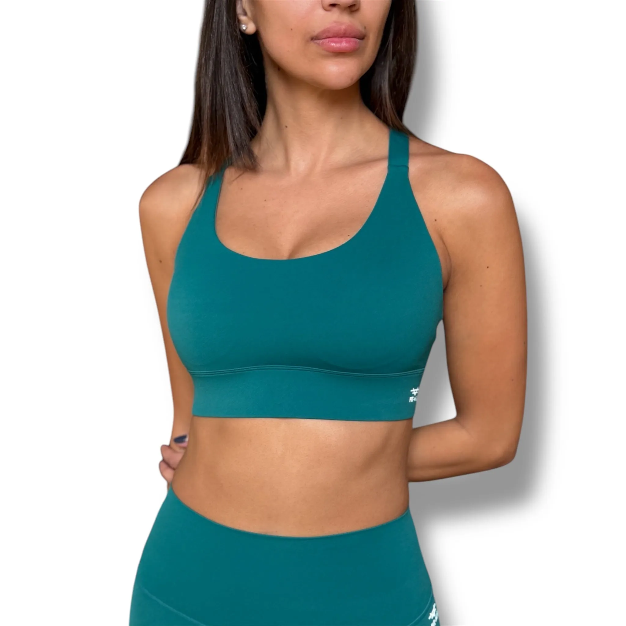 Cutout Adjustable Bra - Dark Teal