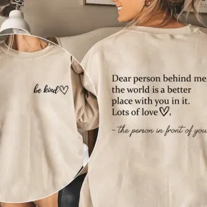 Dear Person Behind Me HOODIE