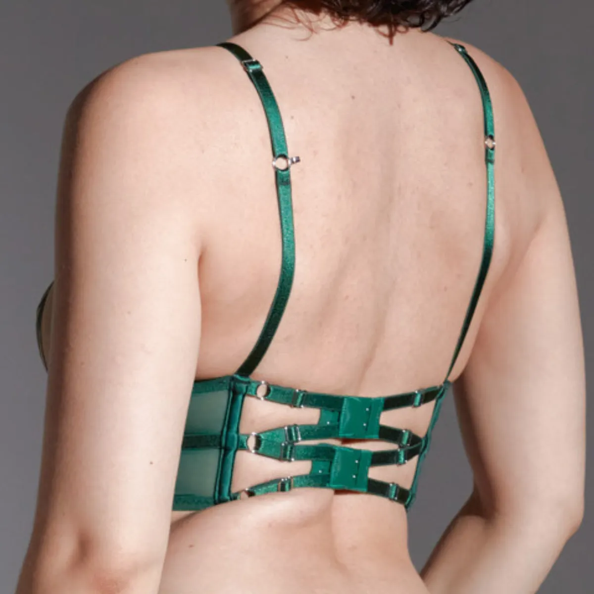 Dracona Bodice - Emerald/Butterscotch