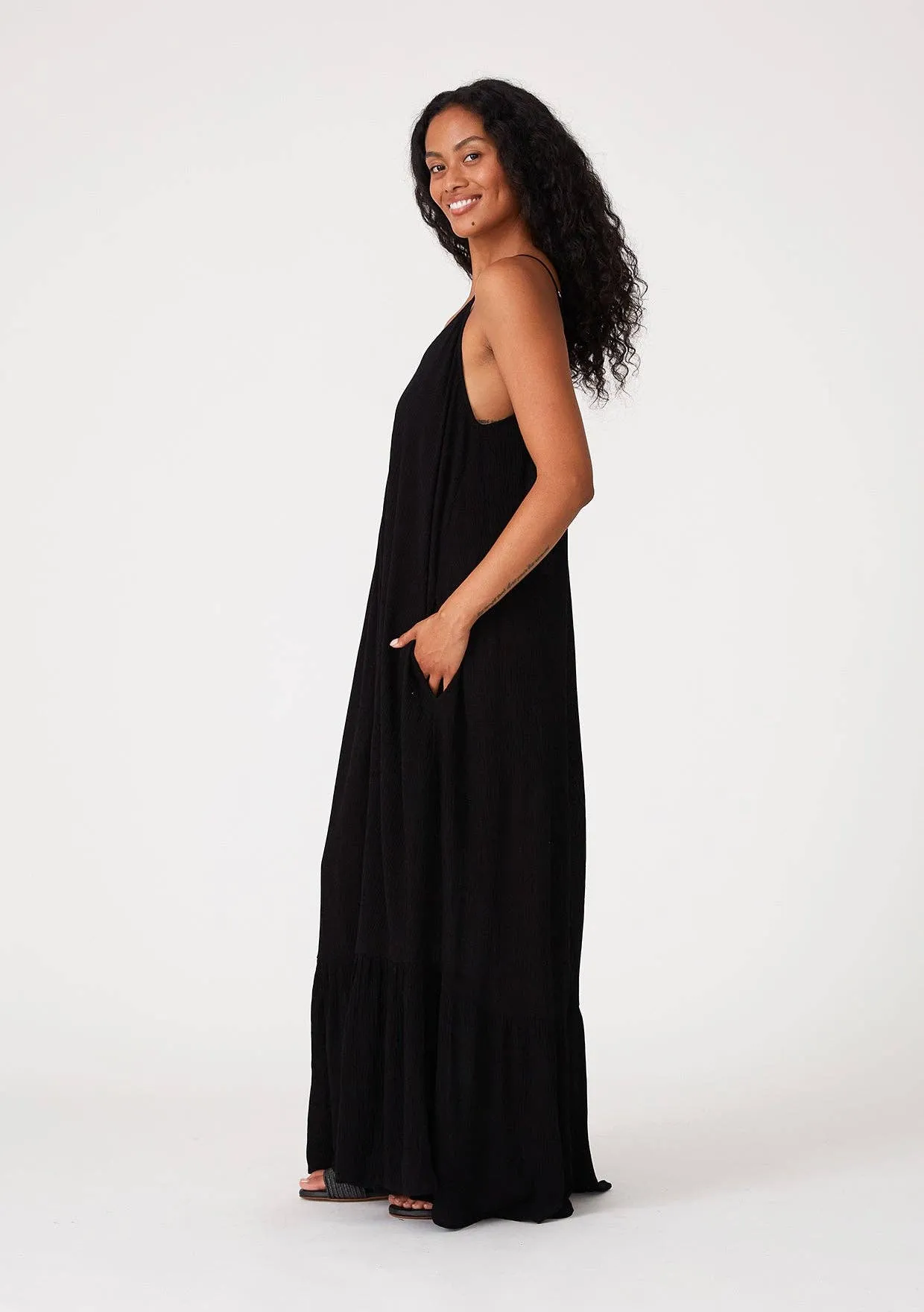 Emme V-Neck Maxi Dress