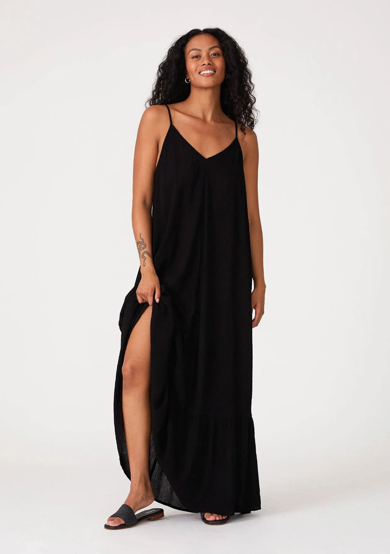 Emme V-Neck Maxi Dress