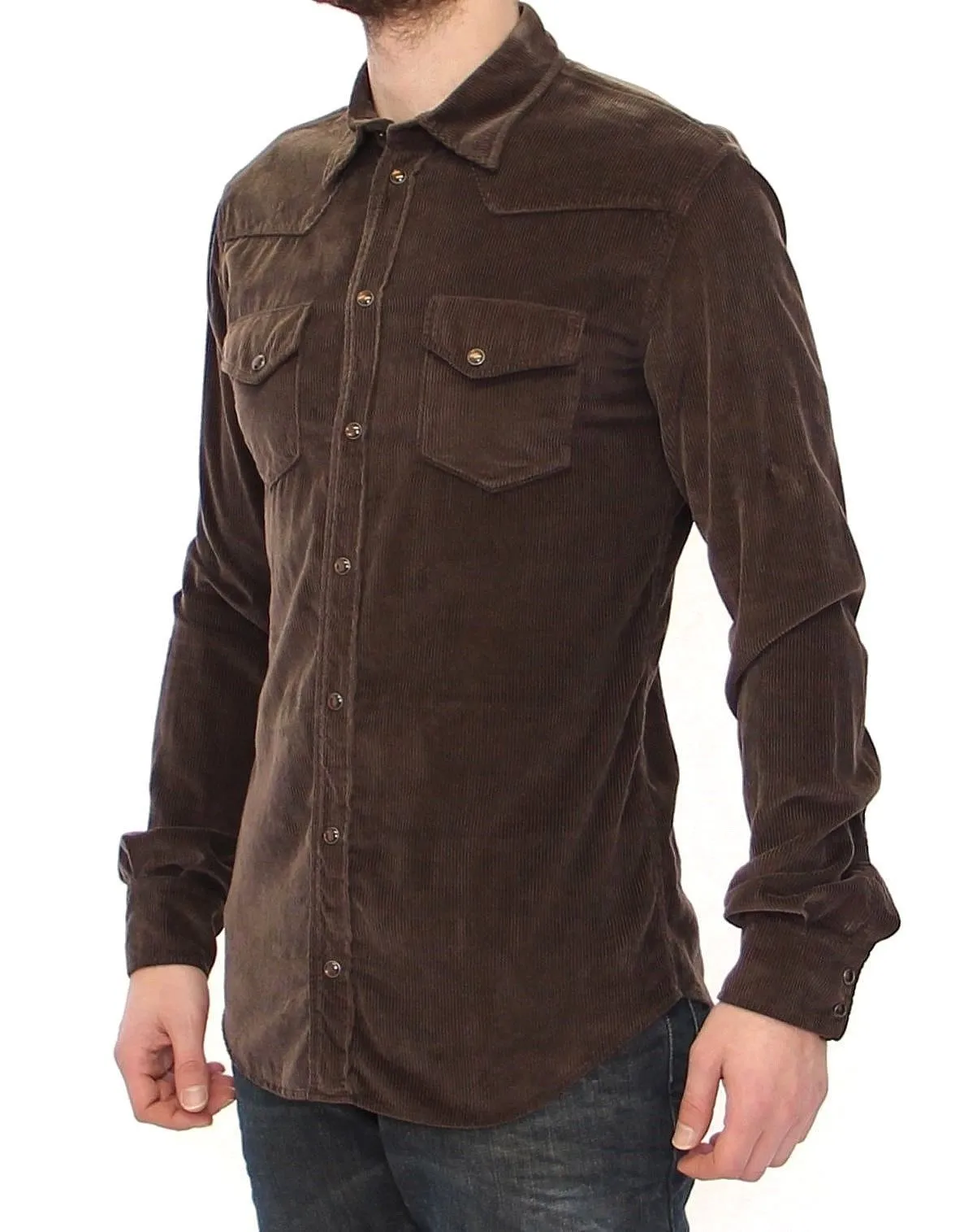 Exclusive Brown Manchester Sicilia Casual Shirt