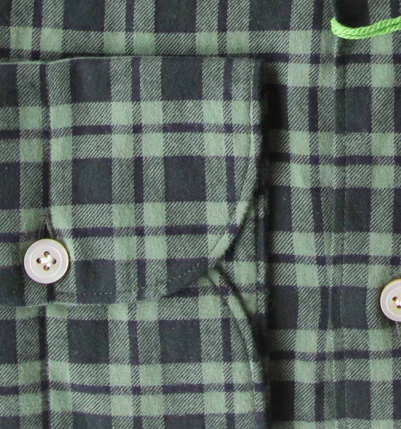 Finamore Napoli Green Shirt - Extra Slim
