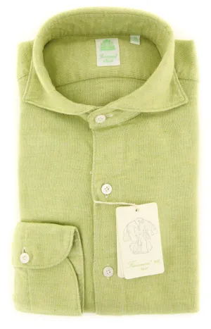 Finamore Napoli Green Shirt - Extra Slim