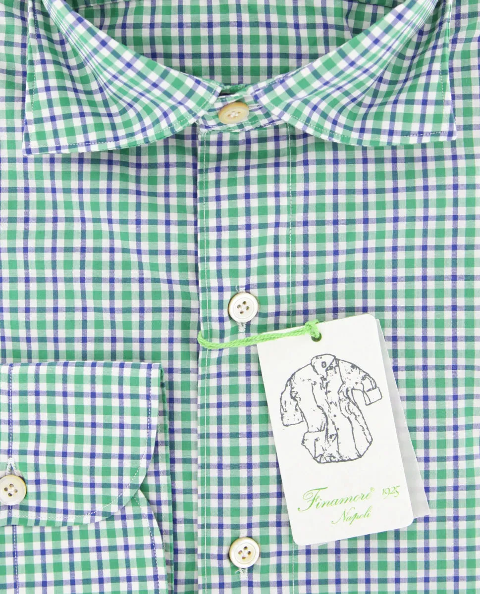 Finamore Napoli Green Shirt - Extra Slim