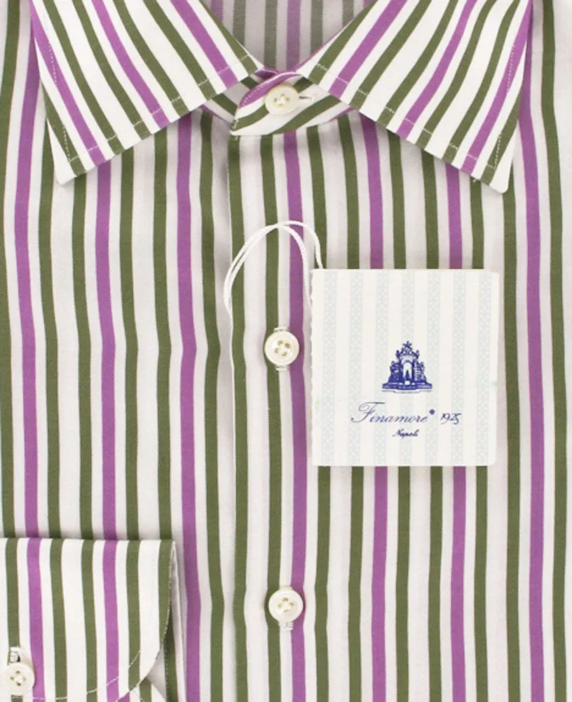 Finamore Napoli Green Shirt – Size: 15.75 US / 40 EU