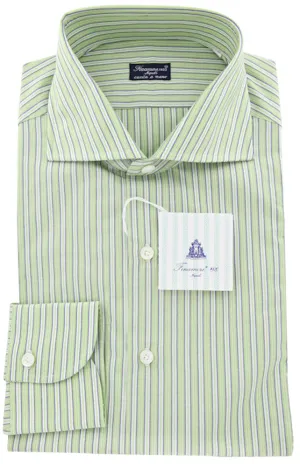 Finamore Napoli Green Shirt – Size: 16 US / 41 EU