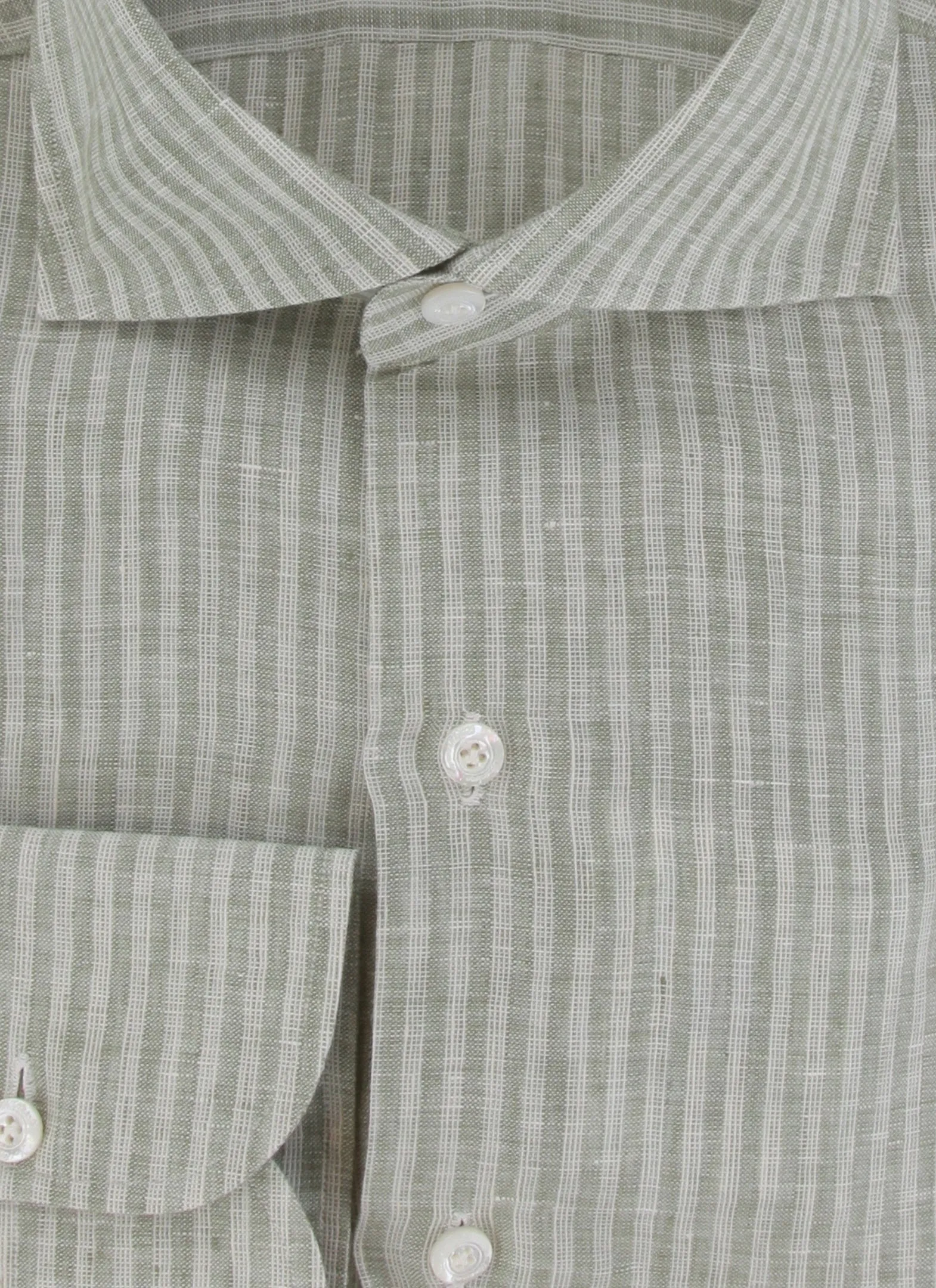 Finamore Napoli Green Shirt - Slim