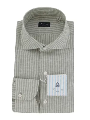 Finamore Napoli Green Shirt - Slim