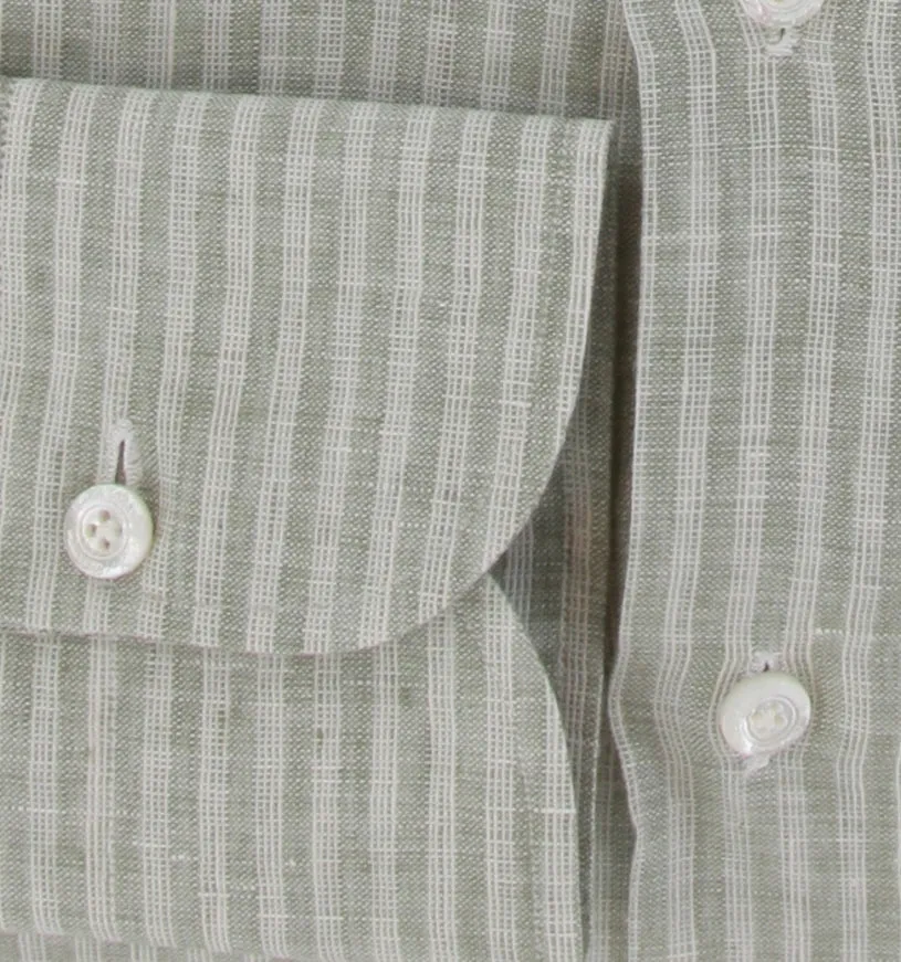 Finamore Napoli Green Shirt - Slim